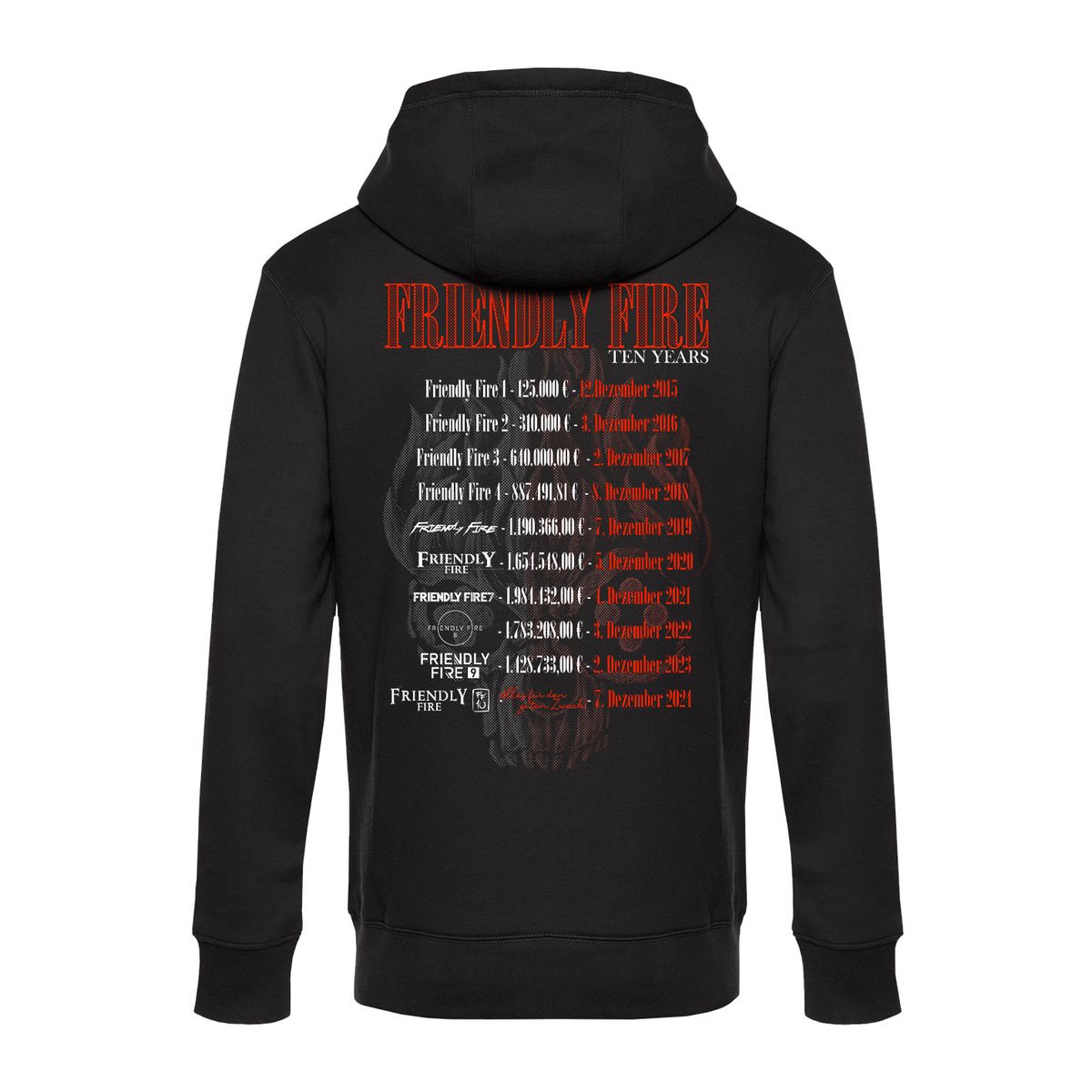 Friendly Fire - 10 Jahre Tour - Zip-Hoodie