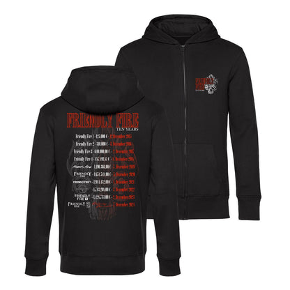 Friendly Fire - 10 Jahre Tour - Zip-Hoodie