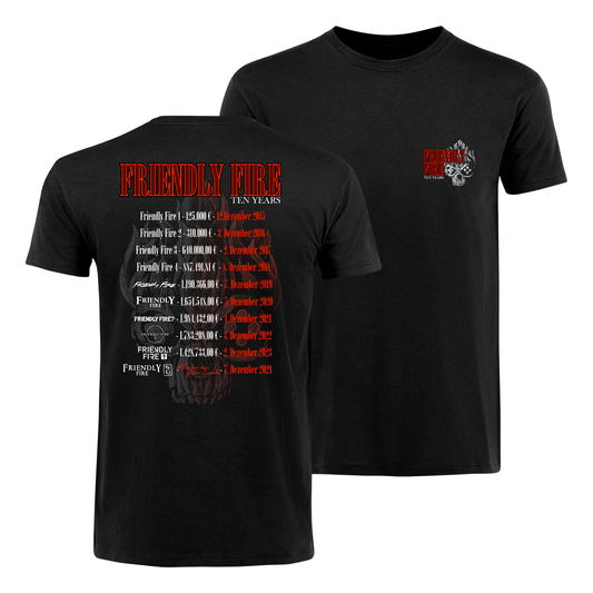 Friendly Fire - 10 Jahre Tour - T-Shirt