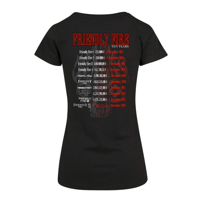 Friendly Fire - 10 Jahre Tour - T-Shirt tailliert