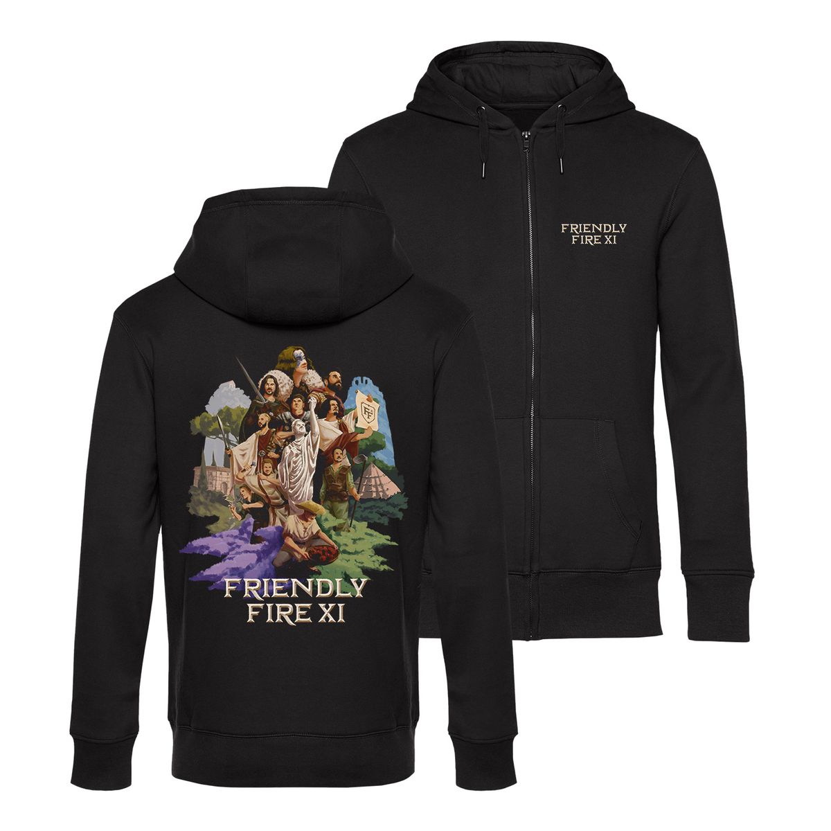 Friendly Fire - Key-Art - Zip-Hoodie