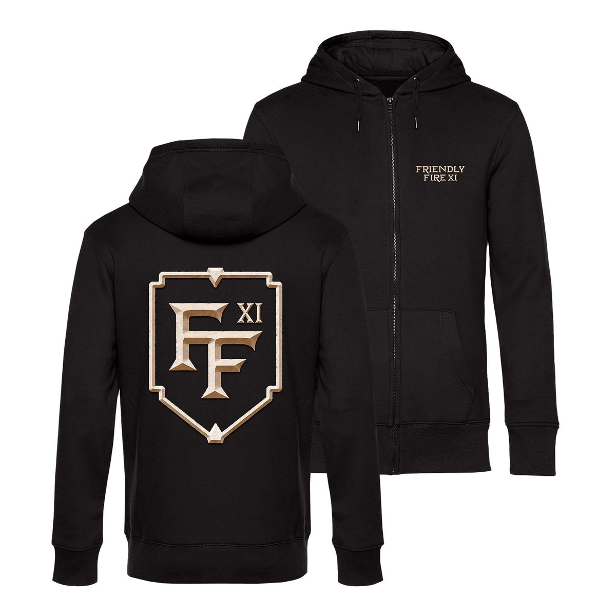 Friendly Fire - Logo - Zip-Hoodie