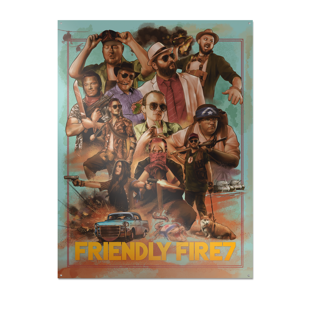 Friendly Fire - Crew - Metallschild