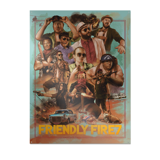 Friendly Fire - Crew - Metallschild